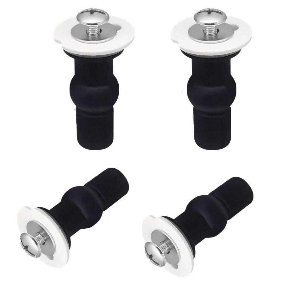 4 Pack Toilet Seat Fixing Bolts With Rubber Grip, Fix Hinge Replacement Kit For 1416Mm Holes 9053599903390