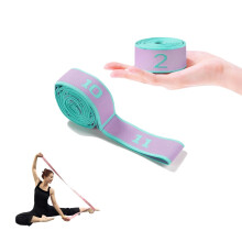 Yoga Stretch Strap with 11 Loops for Flexibility, Leg Stretching, Pilates, Ballet and Fitness Purple