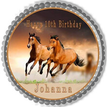 Horses - Topper - 7.5" round