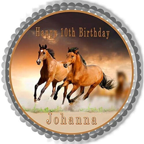 Horses - Topper - 7.5" round