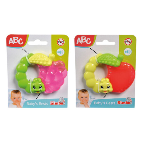 ABC Teether Rattle Red compatible with Apple Red