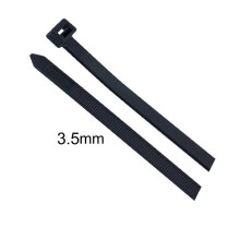 JG-150-3.6K-UV - CABLE TIE BLK 6IN 40LBS WIDTH 3.6MM (1000 pcs/pkg)