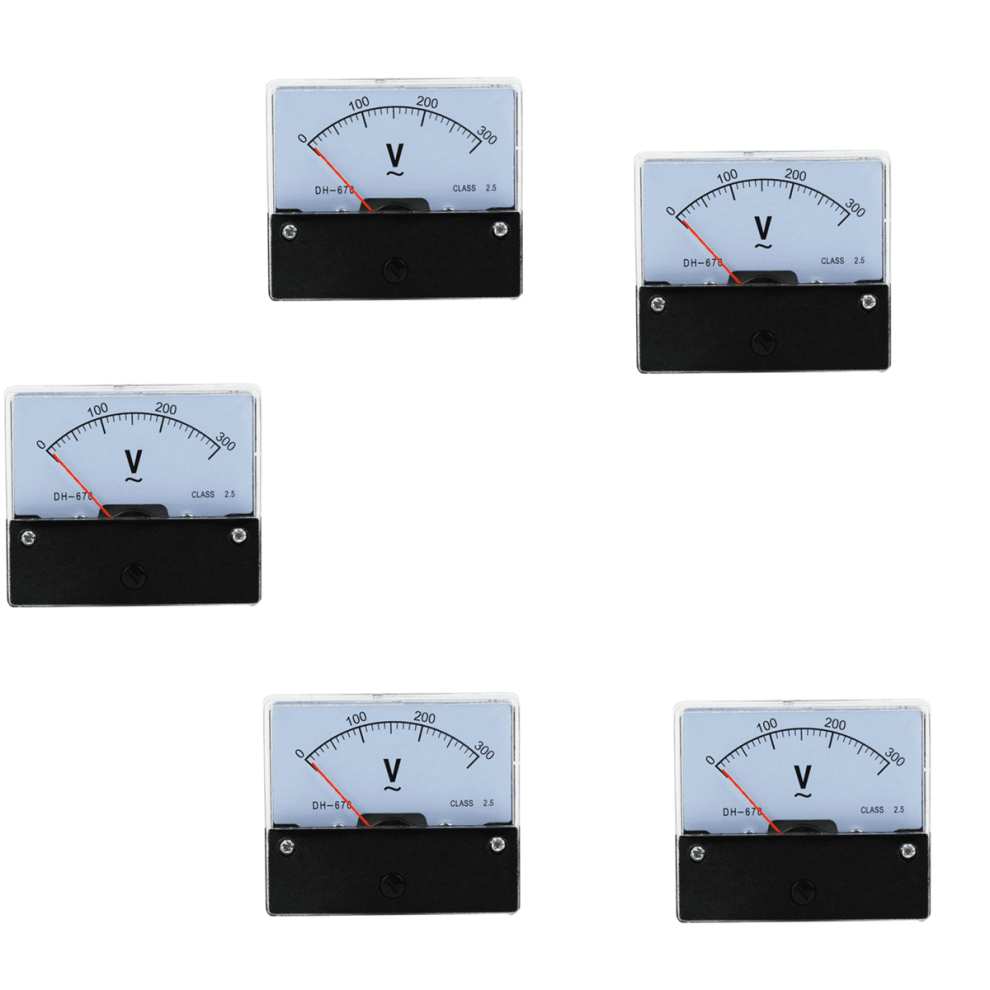 5X Ac 0-300V Gauge Analog Voltage Panel Meter Voltmeter Dh670 9499224720862
