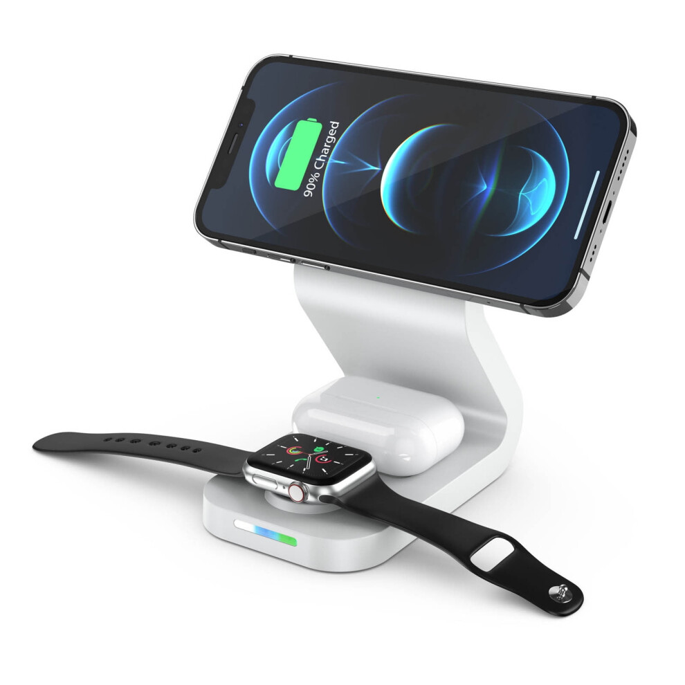 15W Three In Magnetic Wireless Charger Quick Charge Mobile Phone For 13 And Watch Headset, Cable & Charger 9499224721036