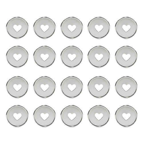 20Pcs Loose Leaf Binder Discs Plastic Planner Binding Rings Hollow Expansion Discs
