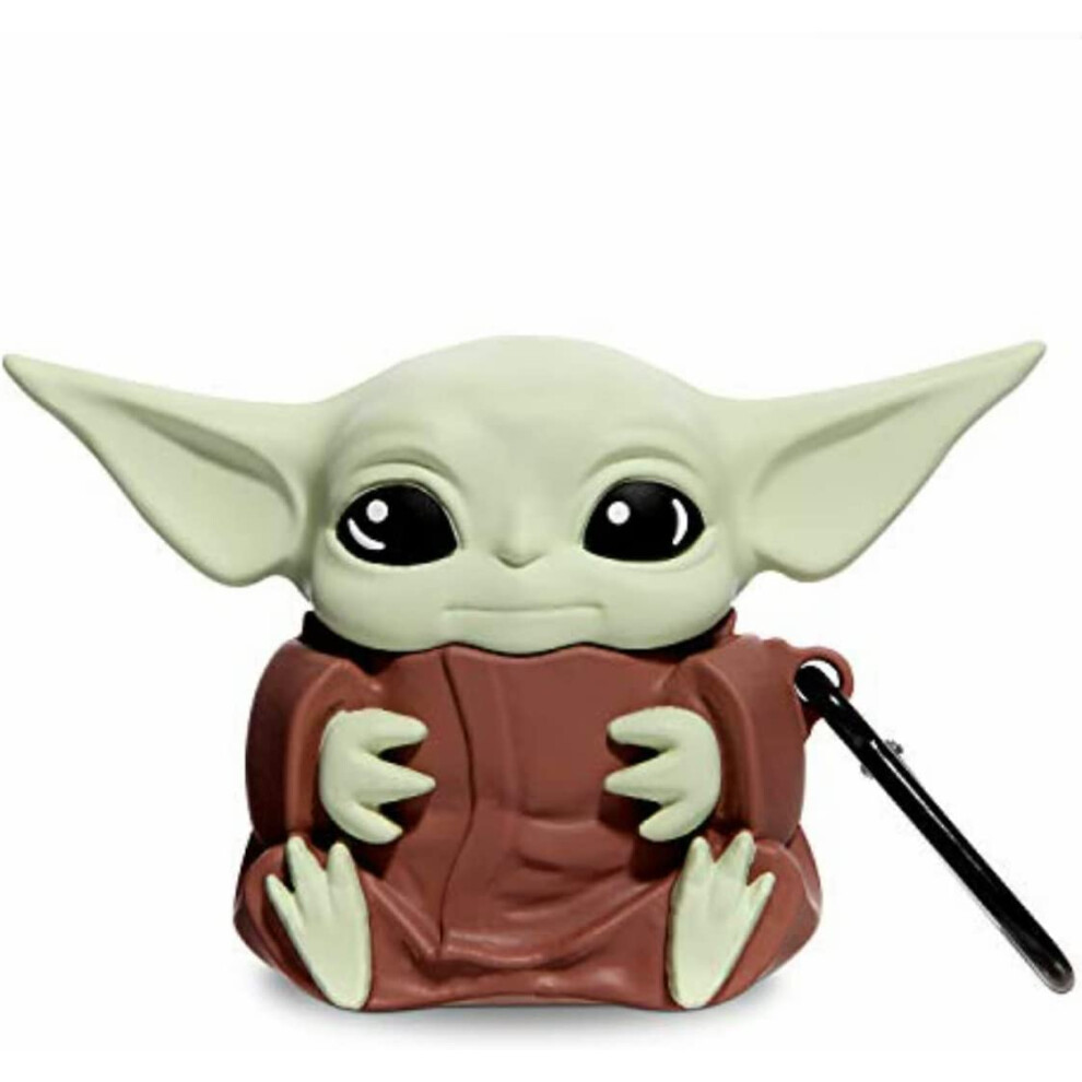 Cute Airpod 1&2 Case, Silicone Cover With Keychain [Baby Yoda] 9353595220546