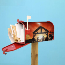 New 2024 Pattern Mailbox Protective Cover Holiday Decoration On The Outside Of The Mailbox