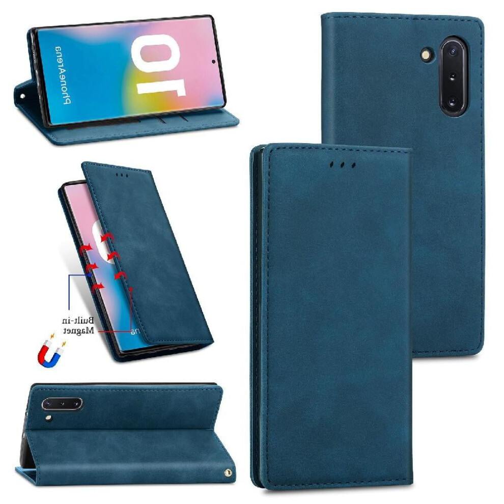 Case For Compatible With Samsung Note 10 Flip Cover Wallet Shockproof Leather Case Simple Business 9353595222113