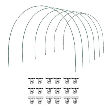 36-pack Greenhouse Arches 6 Sets of 2.6m Long Garden Arch Kit, Stainless Fiberglass[YDE]