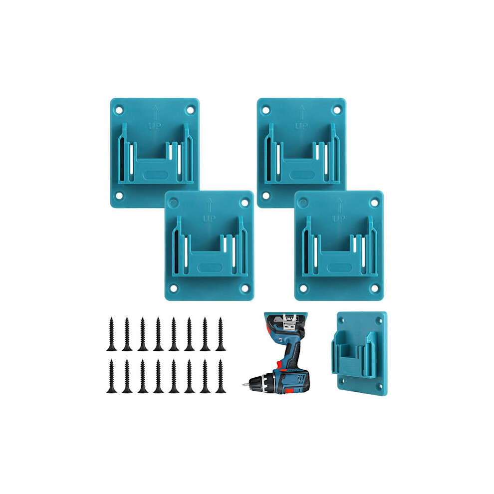 5-Pack Wall Mounted Tool Holder For Makita 18V Power Tools, Power Tool Drill Holder With 20 Screws 9353595225015