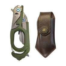 Multi-purpose scissors outdoor survival tool combination gadget