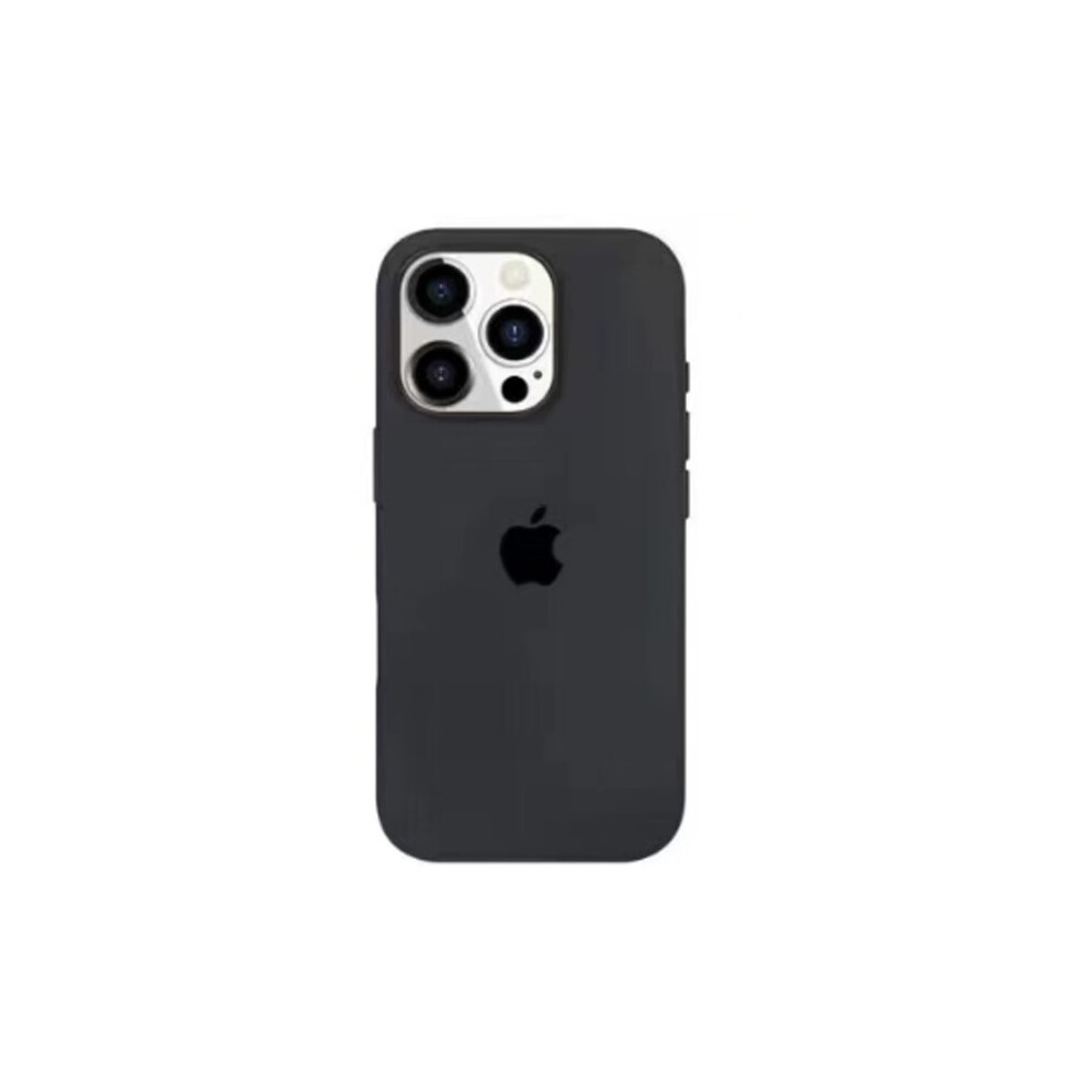 Compatible With Iphone 16 Series Liquid Silicone Case, Magsafe Compatible With Vibration Effect, Midnight Black 9313598803375