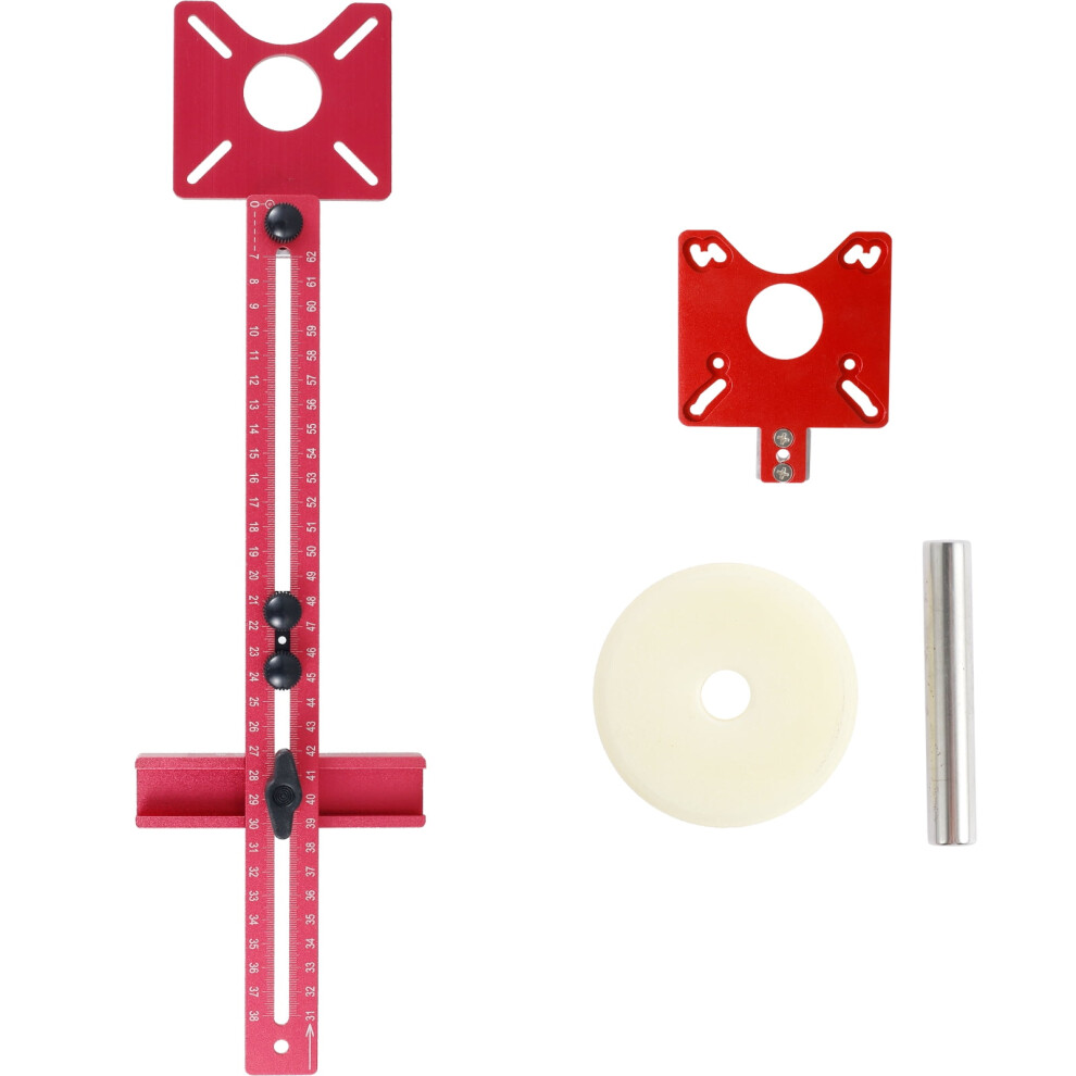 Fuygrcj Router Milling Groove Bracket, Aluminum Alloy Circle Cutter Jig Compatible With Trimmer, Woodworking Cabinet Template 9313598803443