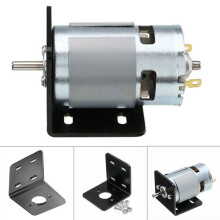775 Motor with L-type Mounting Bracket DC 12V 10000rpm Double Ball Bearing