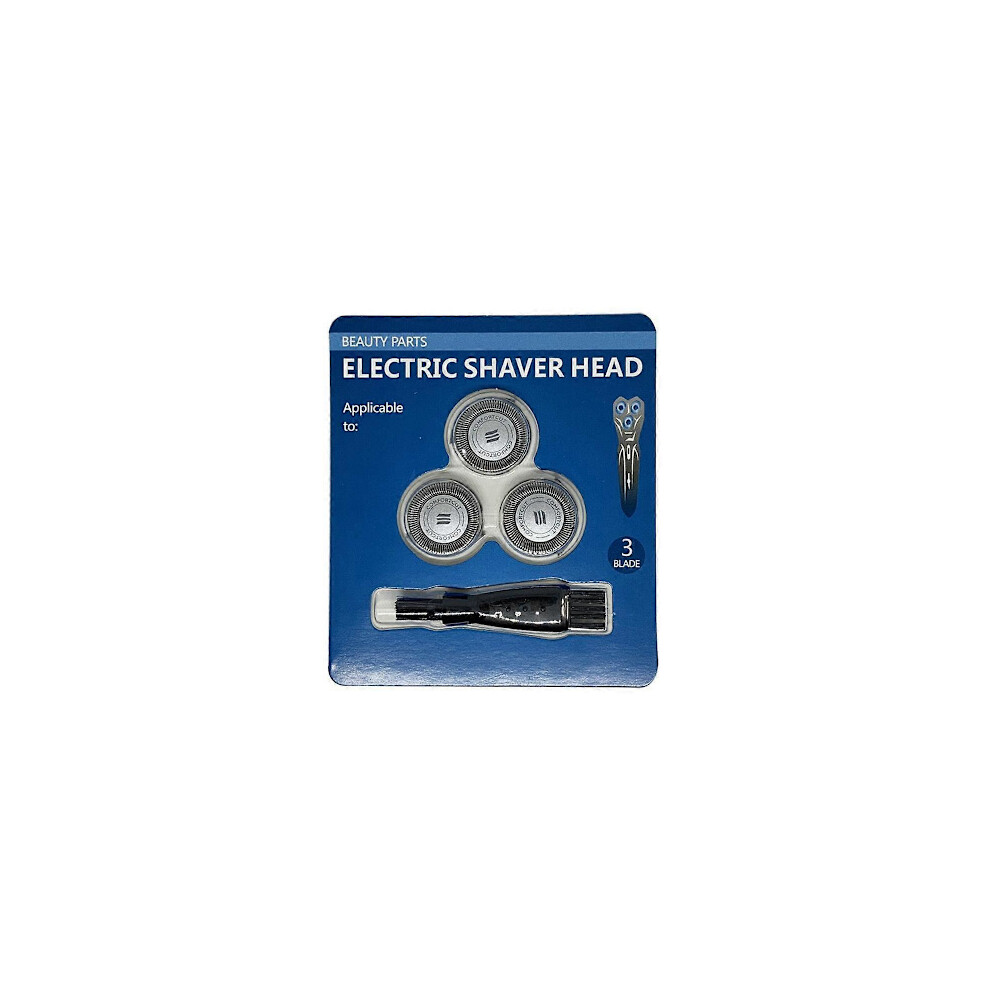 3pcs SH30 Replacement Razor Blade Heads for compatible with Philips Series 1000 2000 3000 S738 SH50 S510 S511 S512 S520 PT720 PT860 as shown