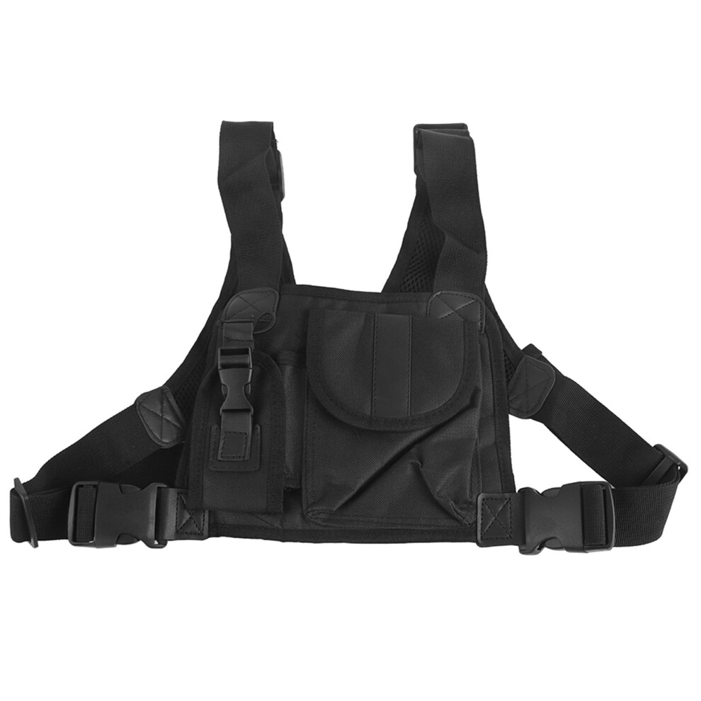 Talkie Chest Pocket, Magt Walkie-Talkie Pouch, Two-Way Radio Harness With Chest Pocket, Compatible With Accessory Box Holder 9313598808134