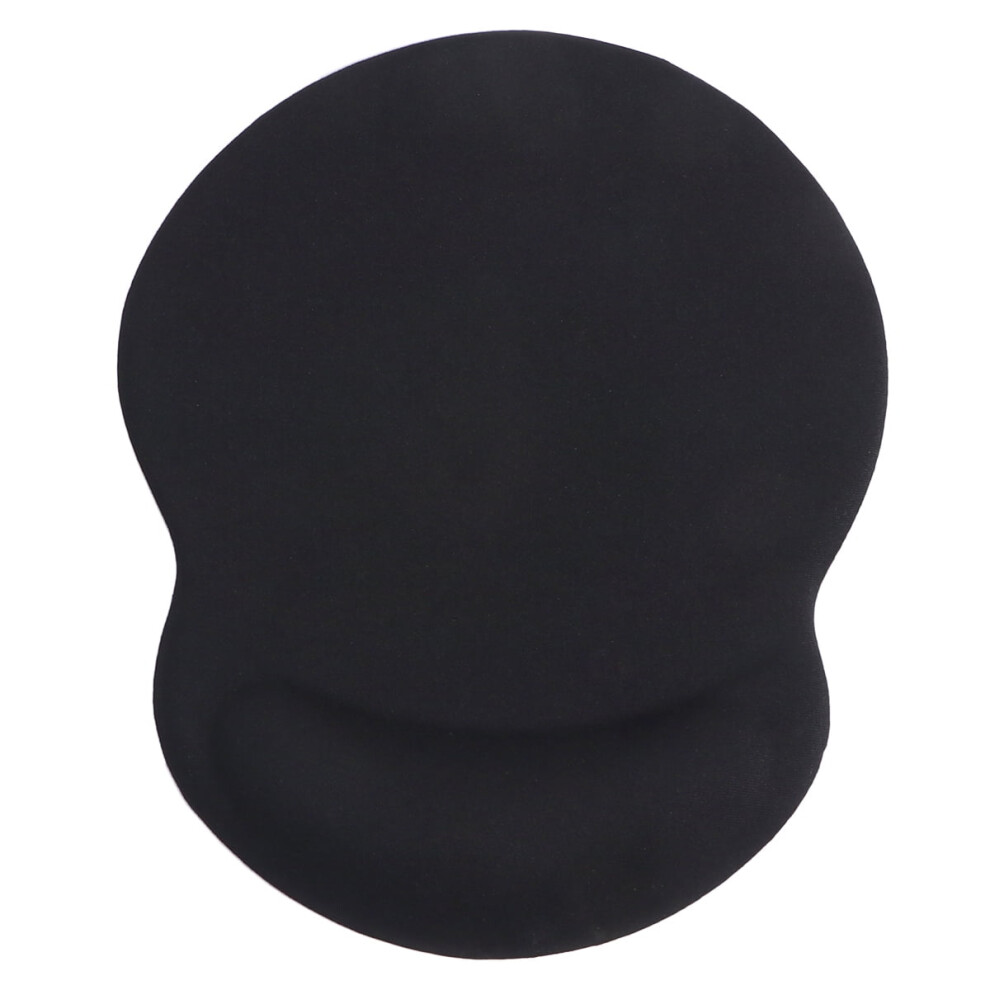 Silicone Wrist Support Mouse Pad Ergonomic Mouse Pad With Gel Wrist Rest Support (Black) Black 9402001800855