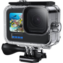 60M Waterproof Case, 196FT Underwater Protective Housing Case for Hero11 Hero10 Hero9 Black, with Quick Release Mount