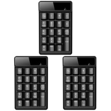 USB Numeric Keypad Wireless Number Pads Keyboard for Laptop Mechanical Feel 3 Pack