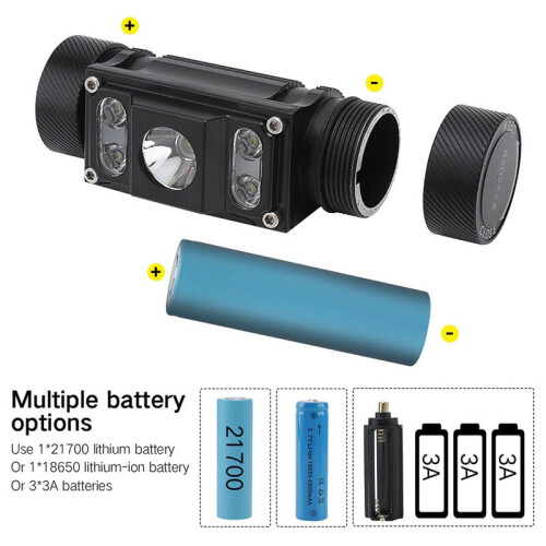USB TYPE-C charging head mounted work light, strong magnetic suction function on the left 2