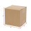 100 Corrugated Paper BoxesYellow, 4x4x4" 2