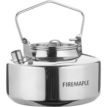 Fire-Maple Antarcti 1L Portable Stainless Steel Camping Kettle | Lightweight & Durable Tea Pot for Outdoor Campfire, Bushcraft