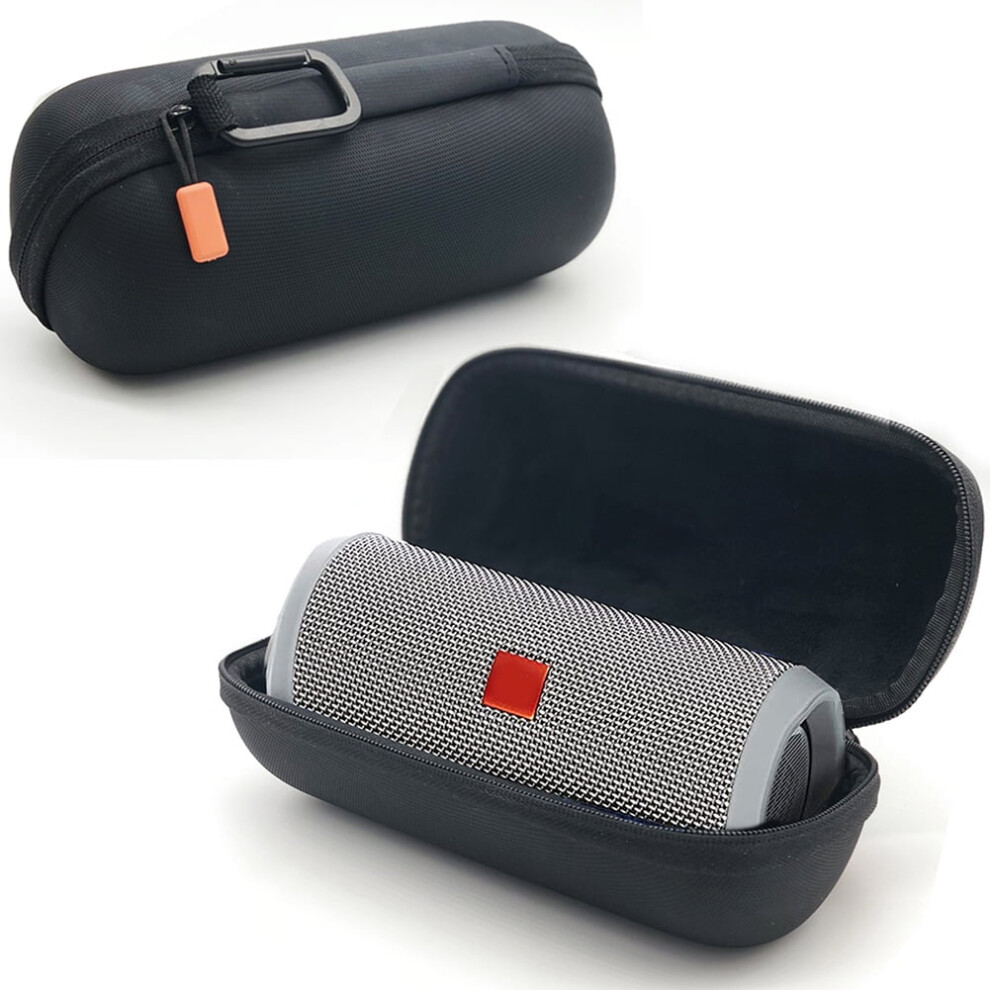 Susuchens Portable Bluetooth-Compatible Speaker Storage Bag Zipper Closure Carry Case For Compatible With Jbl Flip 4 Black 9313598808165