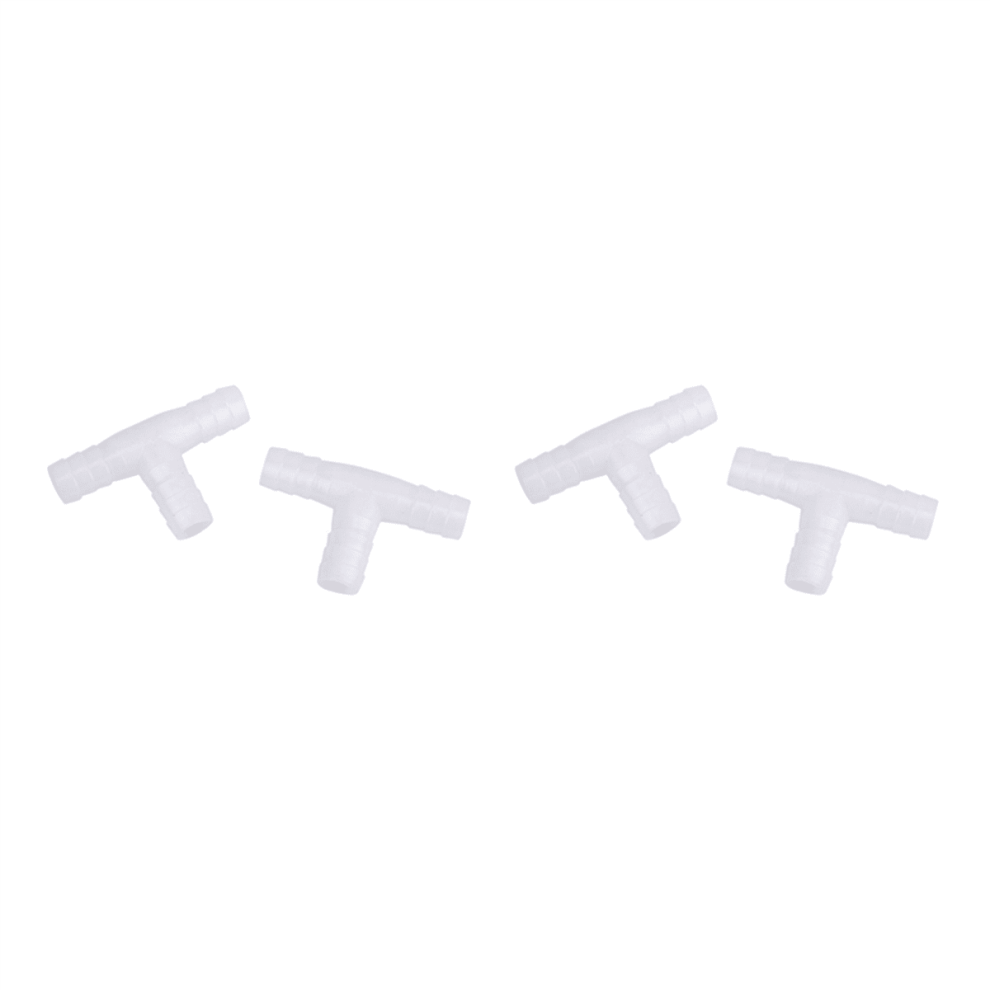 4Pcs 12Mm Plastic Equal Tee Connector Barbed Pipe Fitting Air/Water Hose Joiner 9402001801531