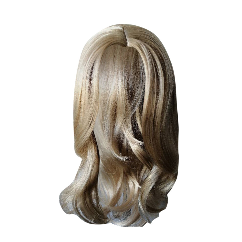 Desertasis Glueless Human Hair Wigs Pre Plucked Short Wavy Front Wig for Women Rose Net Gold One Size