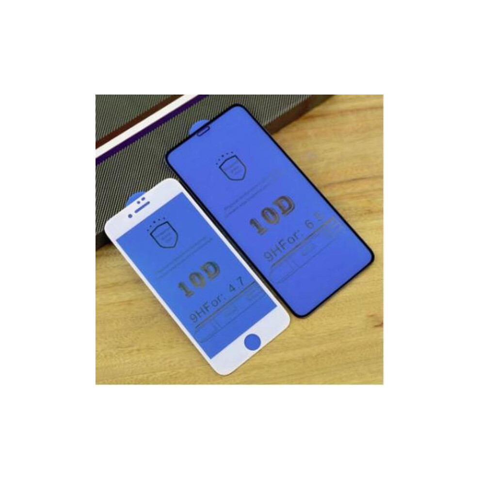 2 Pcs Full Coverage Tempered Glass For Compatible With Iphone 7 White 9085618779082