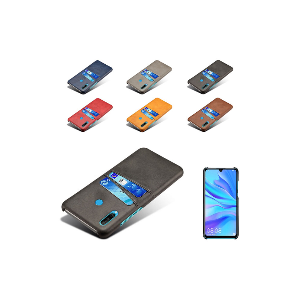Card Holder Compatible With Huawei P30 Lite Case Mobile Phone Case Hole Charger Headphone Blue 9085618779273