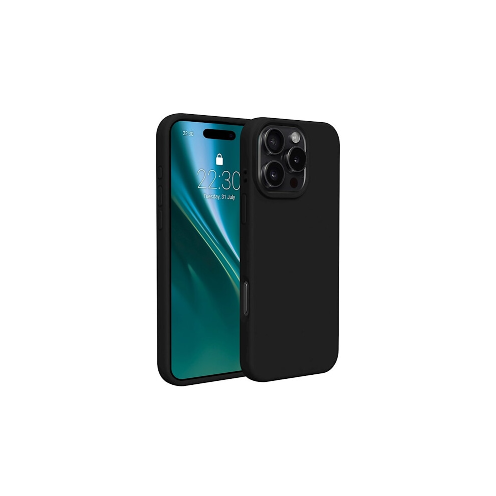 Compatible With Iphone 16 Pro Max Silicone Case - Black 9085618779204