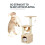 Cat Tree / Scratching Post / Scratching Post for Cats - 90 cm Beige 4