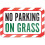 No Parking On Grass Sign 1