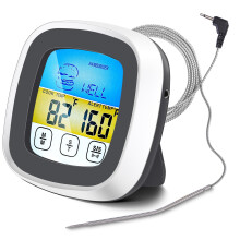 Instant Read Meat Thermometer 40in Probe Wire Digital Oven Safe Food Thermometer for Cooking with Sensitive Color LCD Display for BBQ, Smoker, Grill