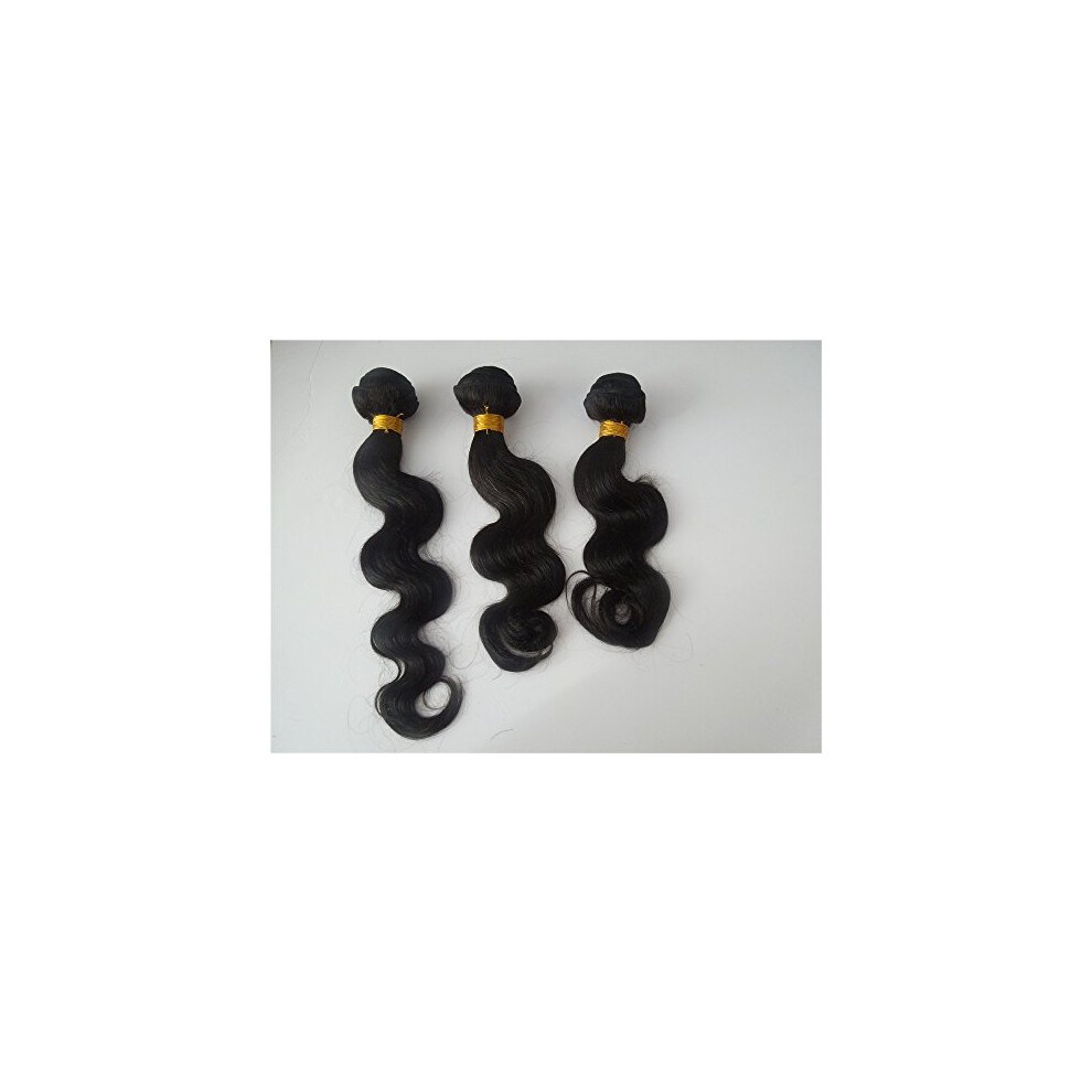 Unisex Human Hair Weave 300G Body Wave Virgin Philippines Hair Bundles 1028 Inch Natural Color