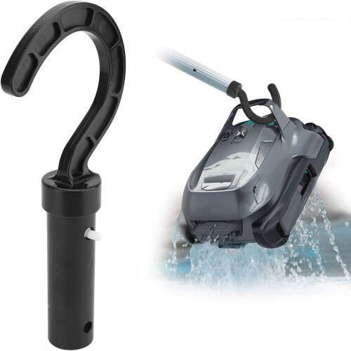 Universal Pool Cleaner Hook for Telescopic Poles, ABS Robotic Vacuum Retrieval Accessory 1