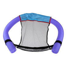 Pool Float Chair with Floating Mesh Seat for Adults, Lightweight Swim Noodle Water Chair, Purple 6.5x150cm