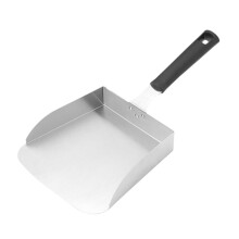 Stainless Steel Food Scoop with Ergonomic Grip for French Fries Popcorn Snacks and Easy Cleaning