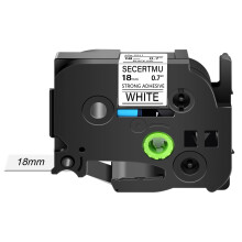 20Pack Label Tape for Brother TZeS241 P Touch 18mm Extra Strength Waterproof Black on White