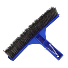 Heavy Duty Wire Pool Brush for Walls and Floors with Ergonomic Handle and Multifunctional Cleaning Design