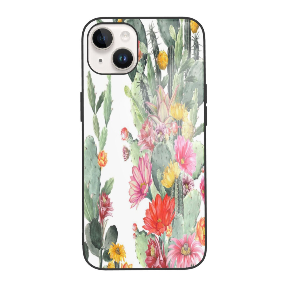 Cactus Bouquet Compatible With Iphone 14 Phone Case, Tpu Cell Phone Cover For Compatible With Iphone 14 Dual Camera 9058772076403