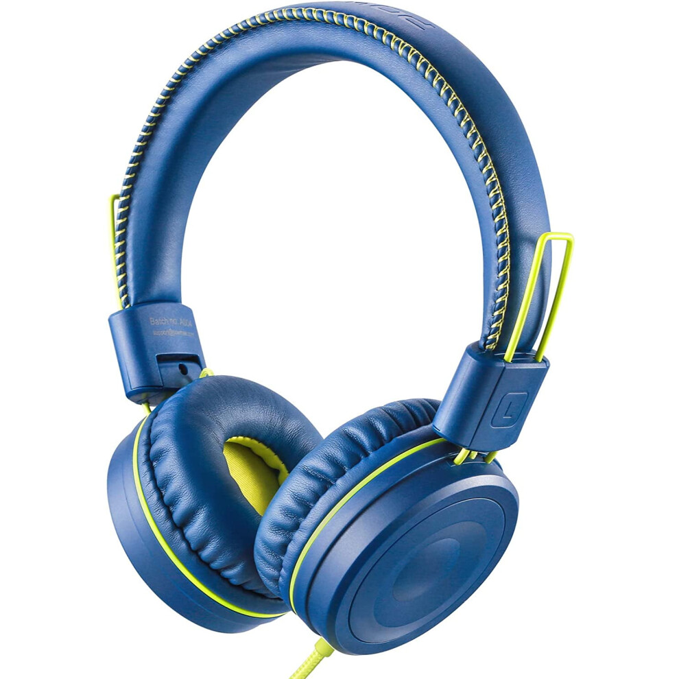 M1 Kids Headphones Wired Headphone For Kids,Foldable Adjustable Stereo Tangle-Free,3.5Mm Jack Wire Cord On-Ear 9058772076212