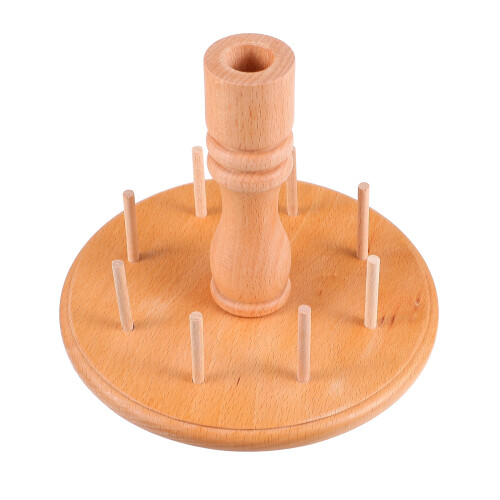 1Pc Wooden Spool Holder Universal 8-Spool Sewing Thread Holder Spool Organizer