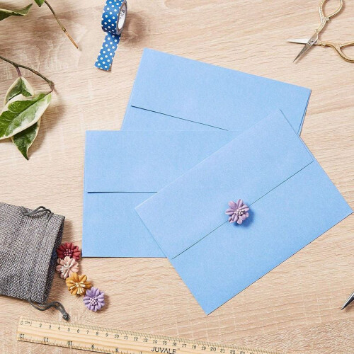 96-Pack A7 Envelopes, Party Invite Envelope, Light Blue, 5.25 x 7.25 inches 1