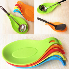 Walbest 5Pcs Silicone Spoon Rest, Utensil Holder for Stove & Countertop, Heat Resistant Compatible with All Spoons