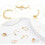 28Pcs 7 Style 18K Real Gold Plated Studs Earrings Hooks and Hoops Set with Loop 4