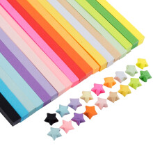 4050pcs Solid Color Origami Star Folding Paper Strips Pentagram Paper for DIY Craft(27 Colors)