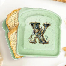 DEKAXID Customizable Toast Keeper With Lid - Fresh Bread Storage Box 26 Letters Available
