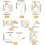 28Pcs 7 Style 18K Real Gold Plated Studs Earrings Hooks and Hoops Set with Loop 2
